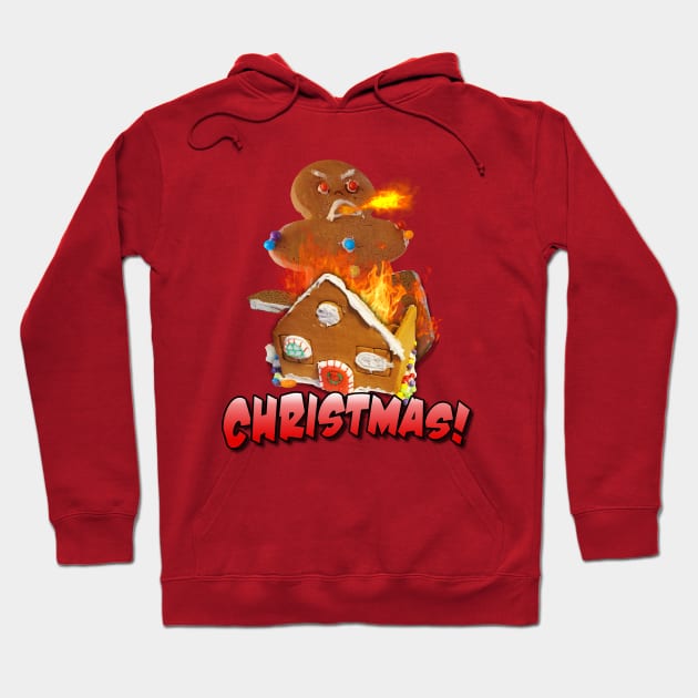 Christmas Gingerbread Mayhem! Hoodie by Radical Rad